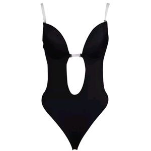 Bodysuit Bra Plunge Slip Underwire Thong underwear